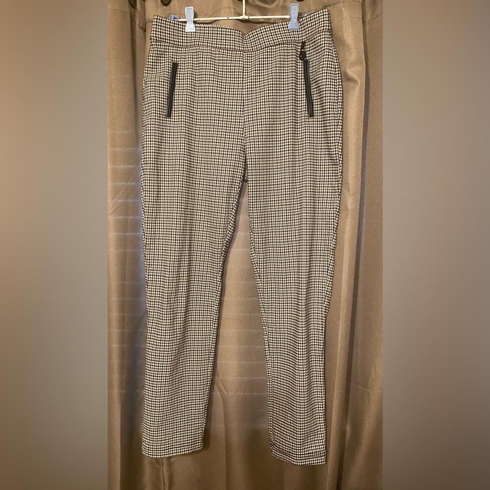 Calvin Klein Plaid Ponte Dress Pants